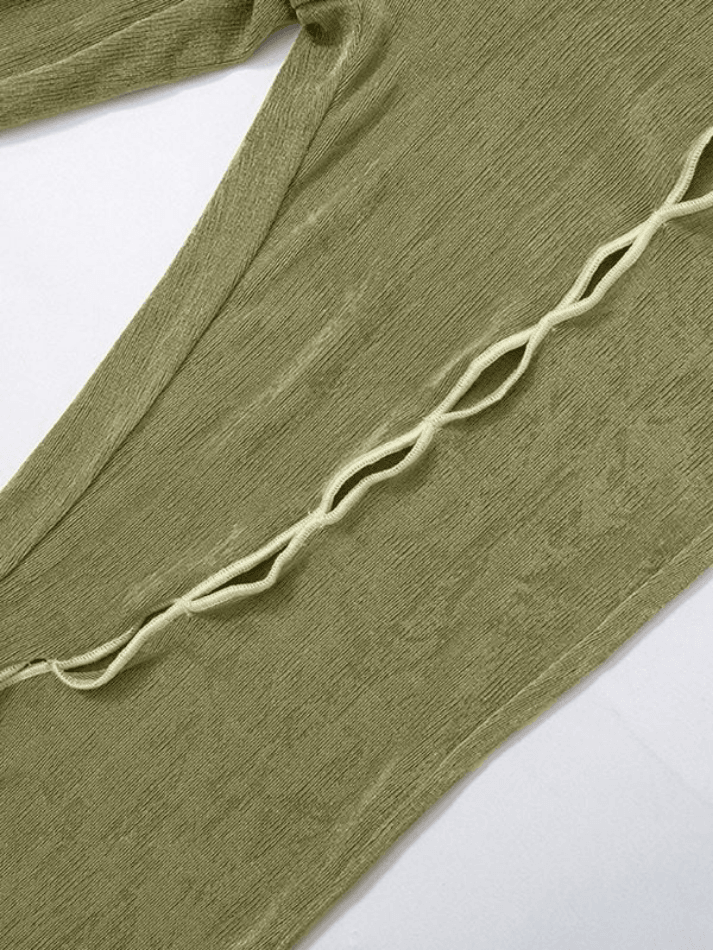 Vintage Hollow Flare Leg Pants - AnotherChill