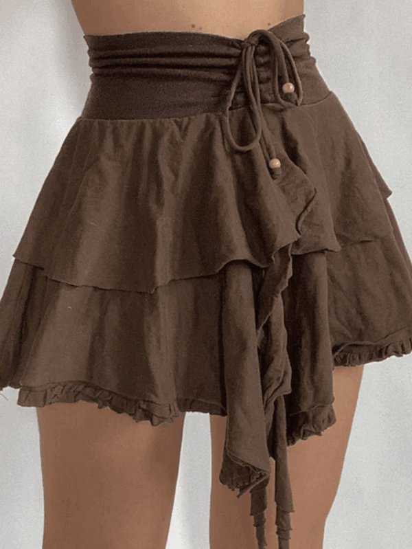 Vintage Lace High Waist Mini Skirts - AnotherChill