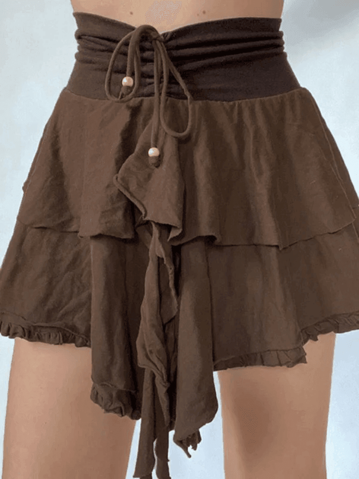 Vintage Lace High Waist Mini Skirts - AnotherChill