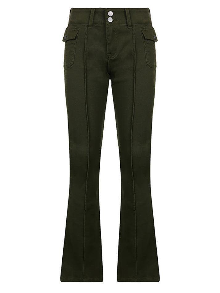 Vintage Low Rise Woven Pants - AnotherChill