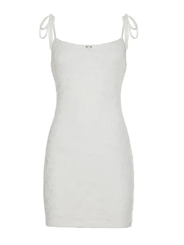 Vintage Tie Floral Lace Cami Dress - AnotherChill