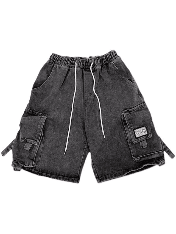 Vintage Wash Cargo Denim Shorts - AnotherChill