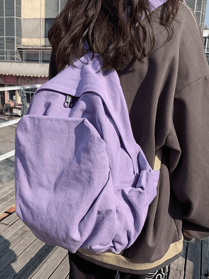 Vintage Wash College School Backpack - AnotherChill