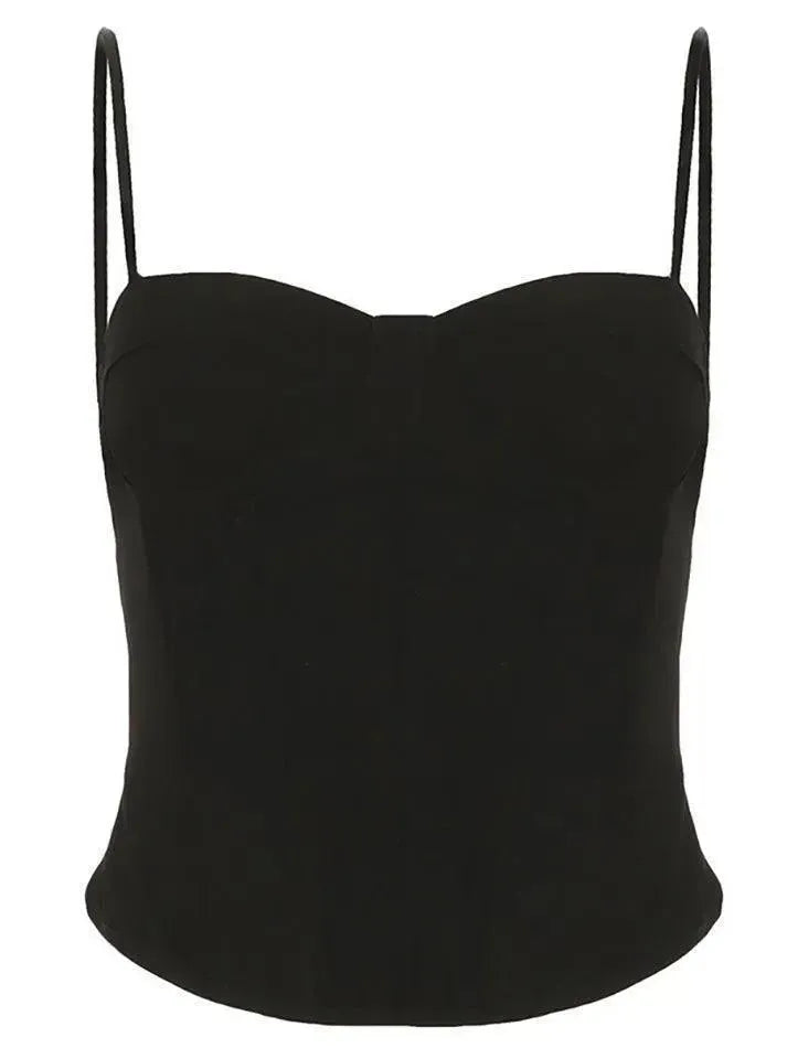 Vintage Zip-Up Corset Top - AnotherChill