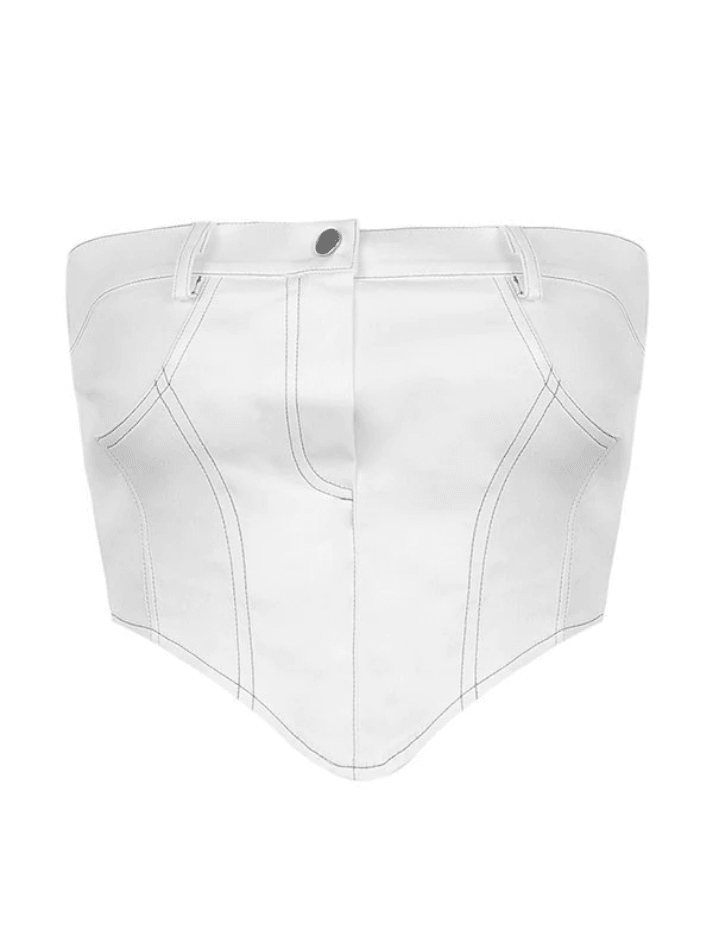 Vintage Zipper Bandeau Tops - AnotherChill