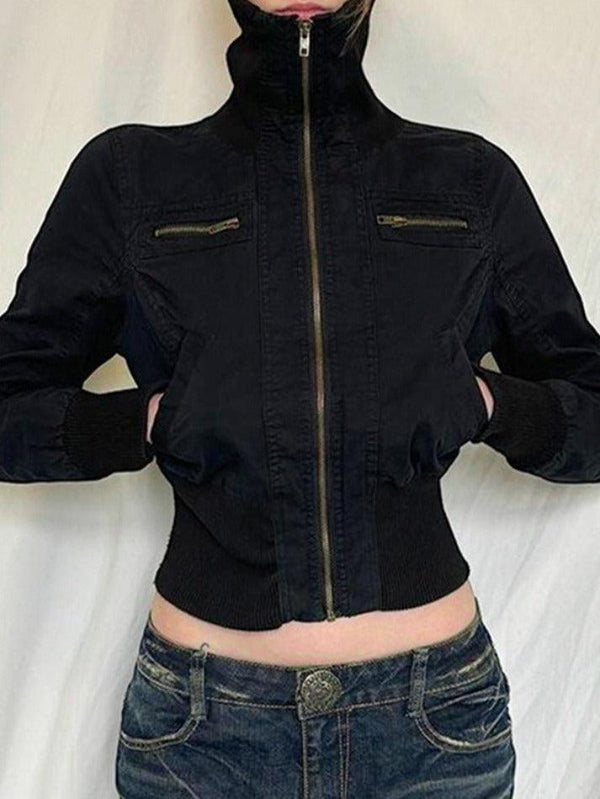 Waist Slimming Zipper Jacket - AnotherChill