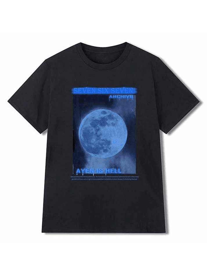 Washed Moon Graphic Tee - AnotherChill