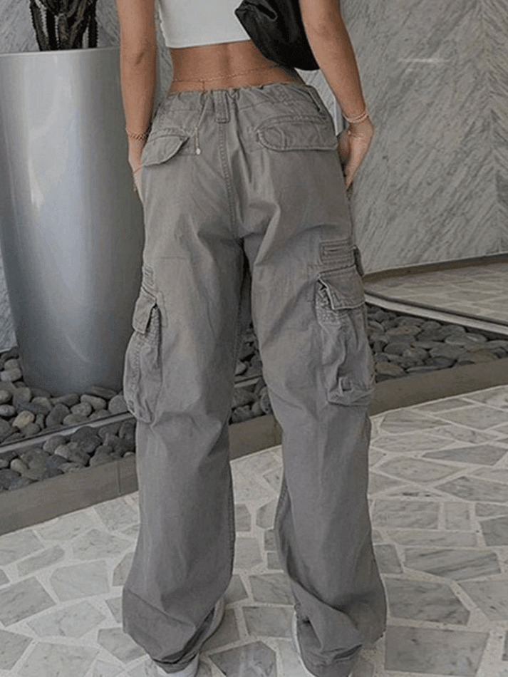 Washed Vintage Baggy Cargo Jeans - AnotherChill