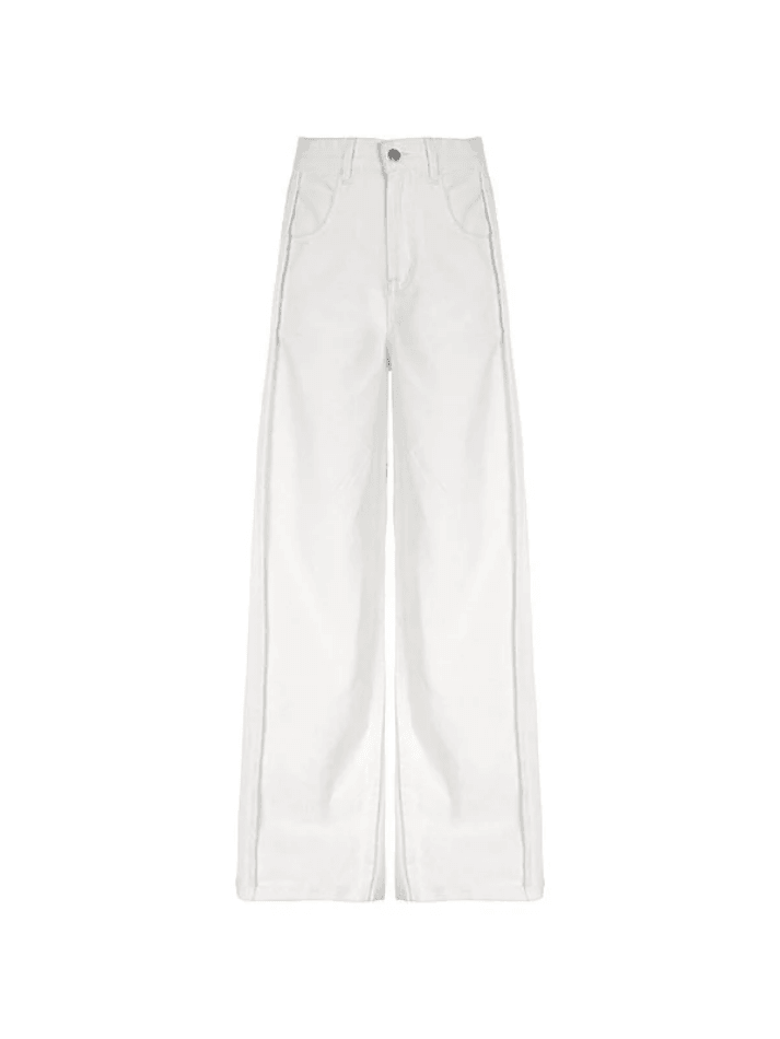 Wavy Side Relaxed Boyfriend Jeans - AnotherChill