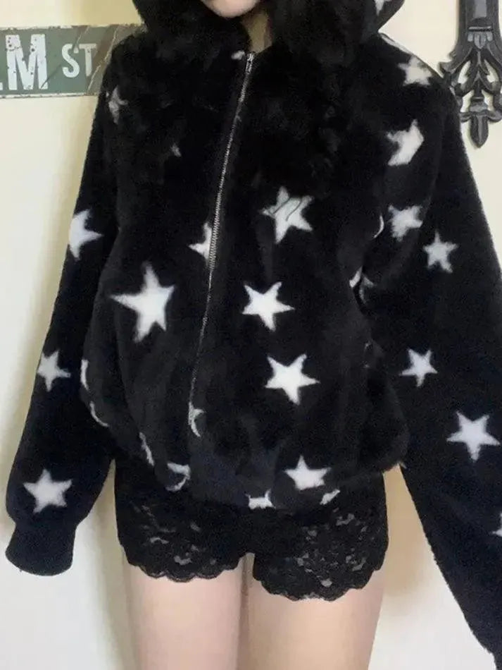 Y2K Vintage Star Zip Up Hoodie – AnotherChill