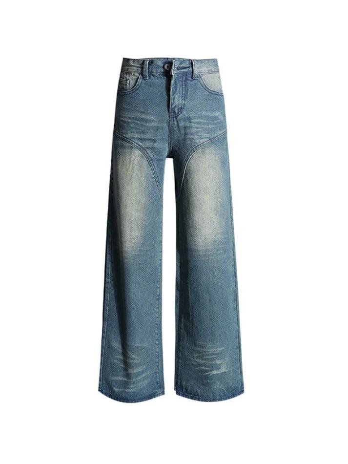 Vintage Washed Splice Boyfriend Jeans - AnotherChill