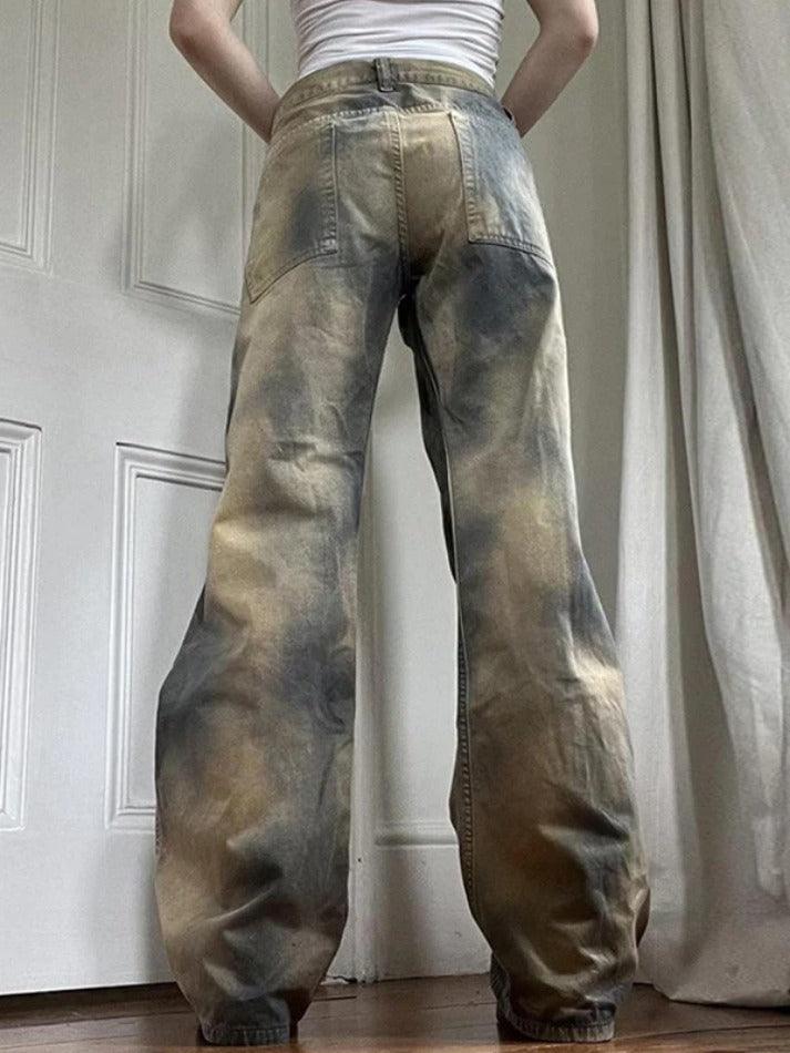 Distressed Ombre Low Rise Boyfriend Jeans - AnotherChill