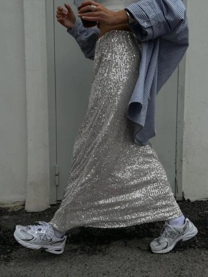 Glittering Sequin Maxi Dress - AnotherChill