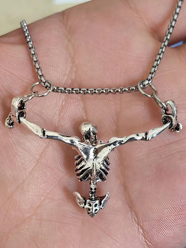 Halloween Punk Skull Pendant Necklace - AnotherChill