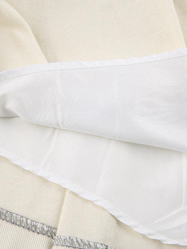 Zipper Panel Pleats Mini Skirts - AnotherChill