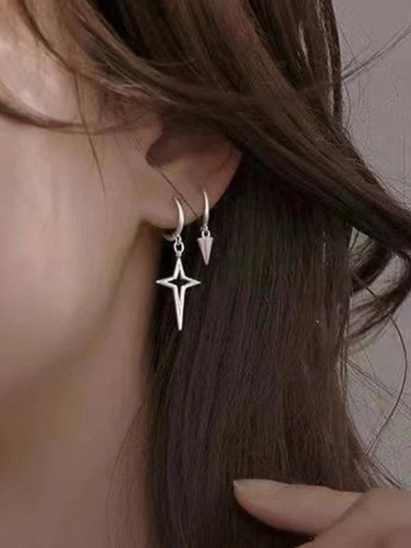 Astral Star Pendant Hoop Earrings - AnotherChill