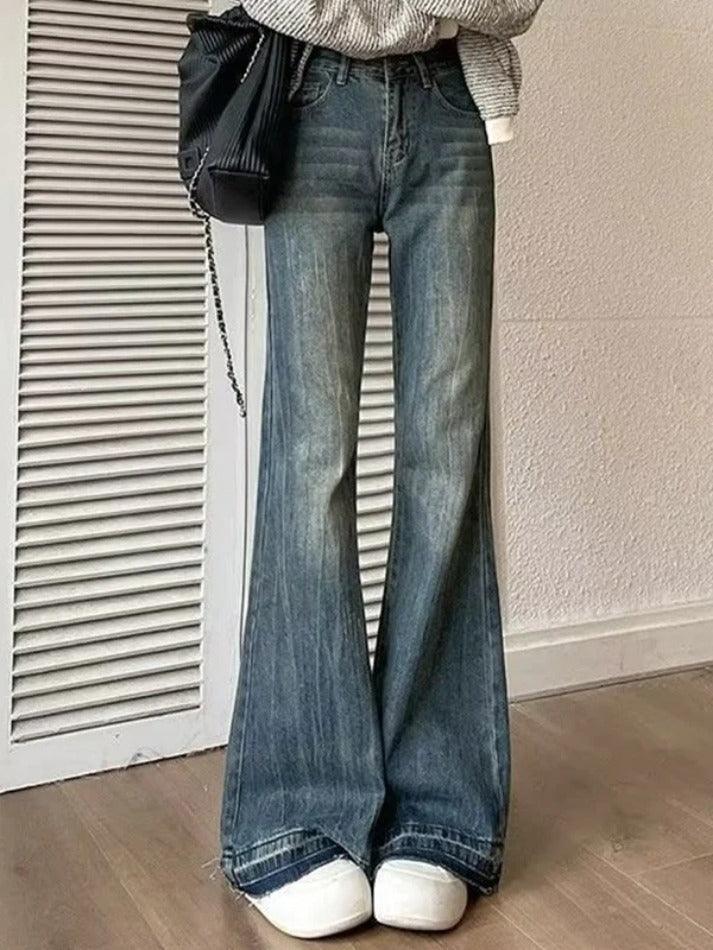 Vintage High Rise Flare Jeans - AnotherChill