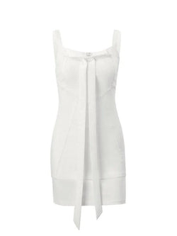 Bow Tie Up Tank Top & Mini Skirt Set - AnotherChill