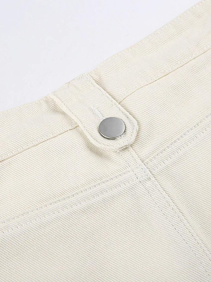 Zipper Panel Pleats Mini Skirts - AnotherChill