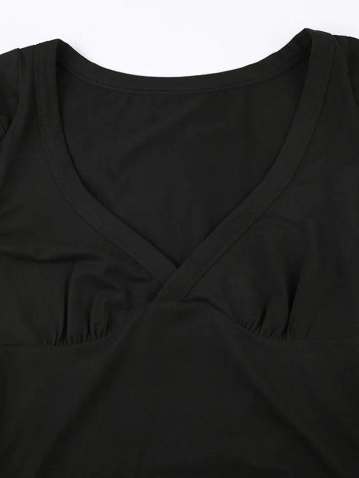 Casual V Neck Short Sleeve Tee - AnotherChill
