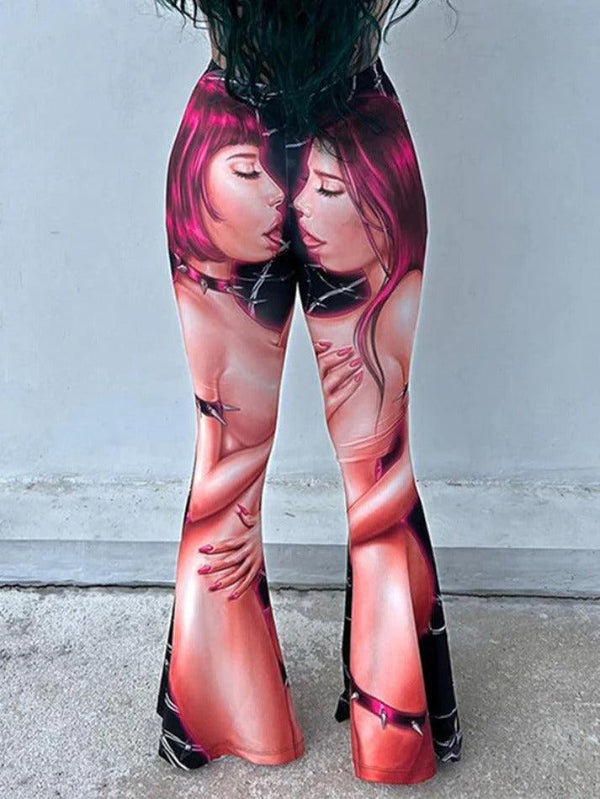 3D Print Slim Flare Leg Pants