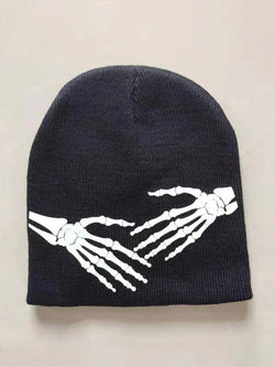 Halloween Vibe Print Beanie Hat - AnotherChill
