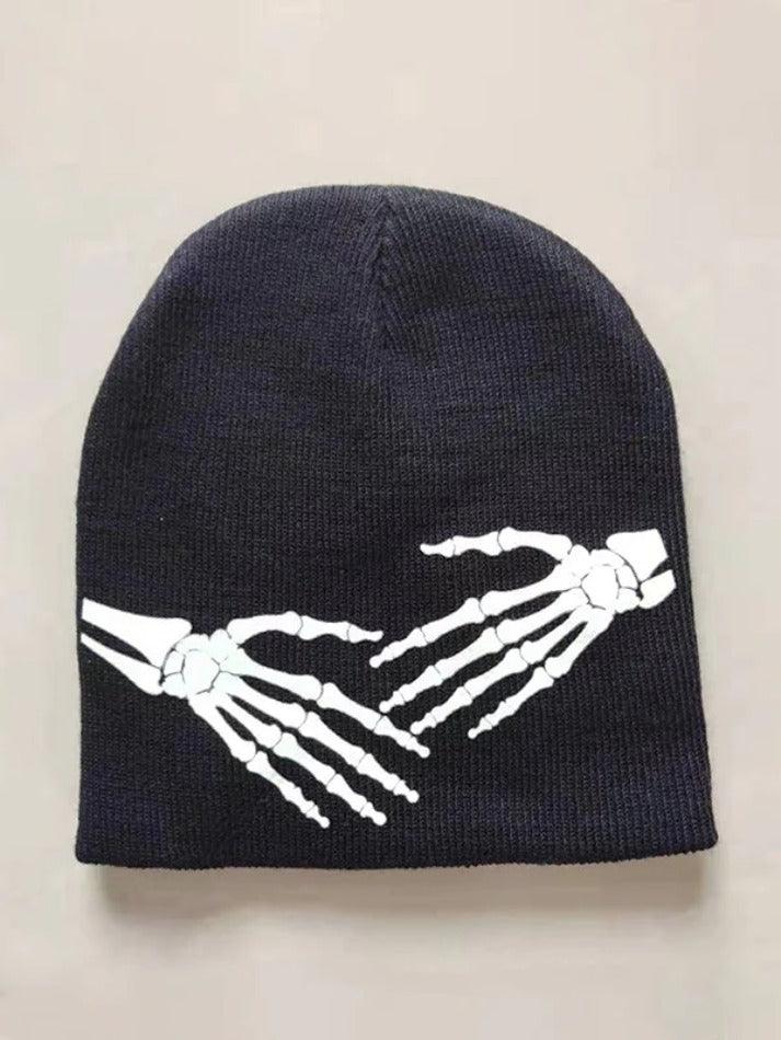 Halloween Vibe Print Beanie Hat - AnotherChill