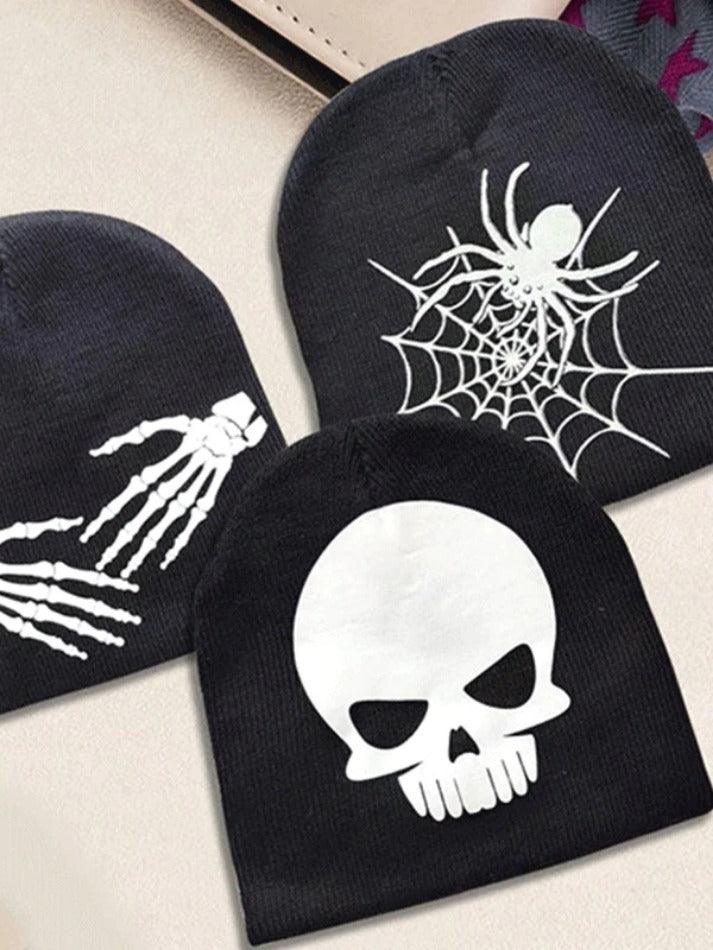 Halloween Vibe Print Beanie Hat - AnotherChill
