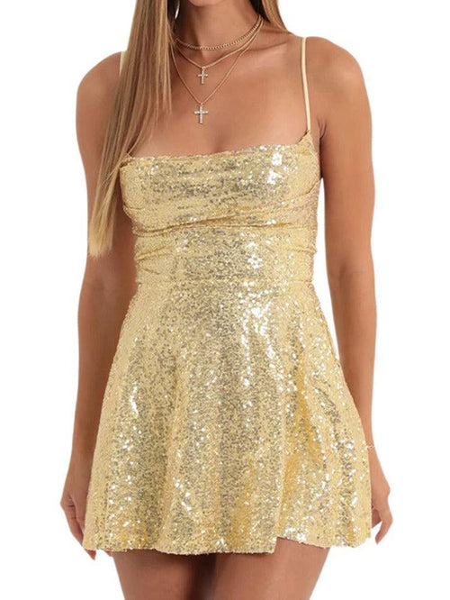 sequin backless mini dress Tie Up – AnotherChill Size:US20 - Preorder A vibrant hot pink Model height is 59. African Prom dresses