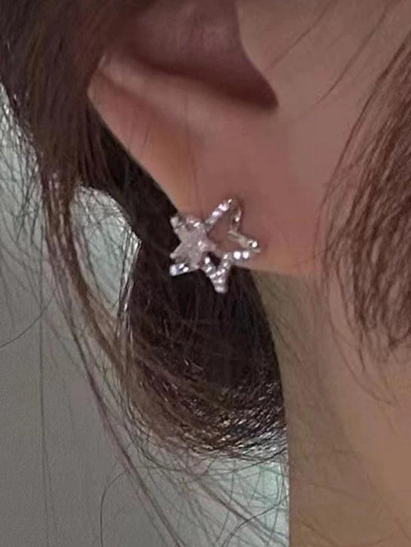 Shiny Hollow Out Star Earring - AnotherChill