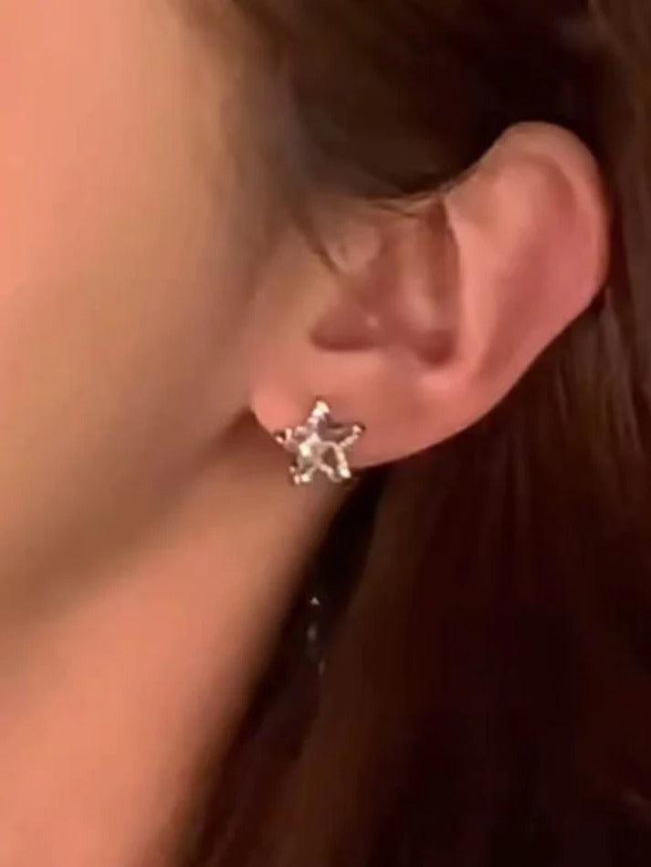 Shiny Hollow Out Star Earring - AnotherChill