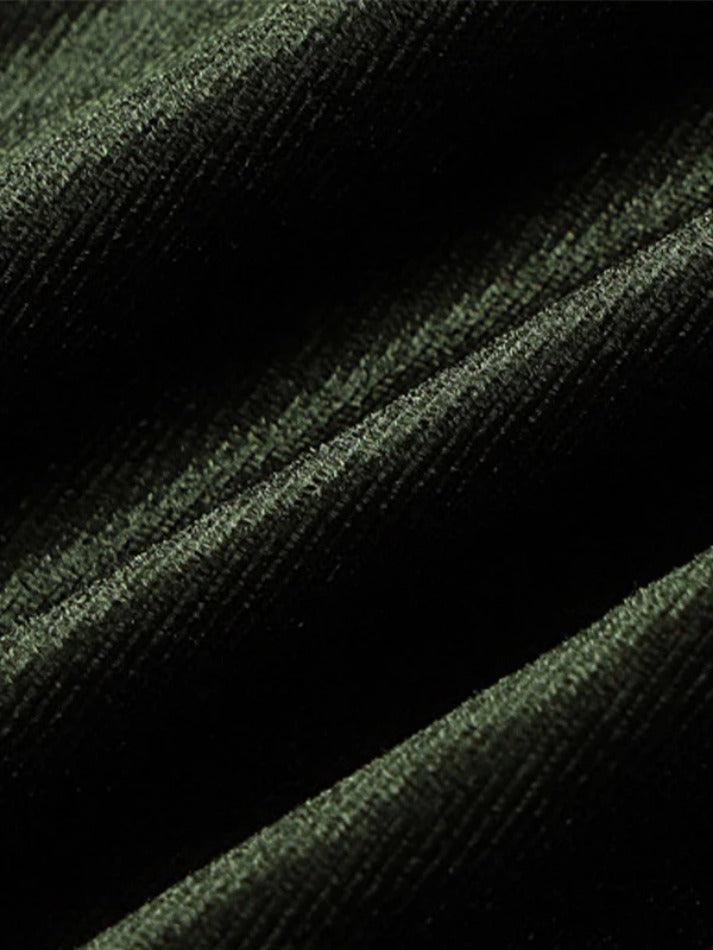 Solid Square Neck Velvet Mini Dress - AnotherChill