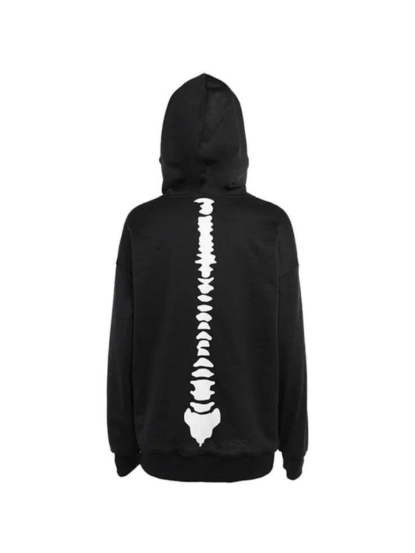 Turtleneck Skull Oversized Hoodie - AnotherChill